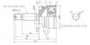 ASHUKI MI-2Q0I Joint Kit, drive shaft